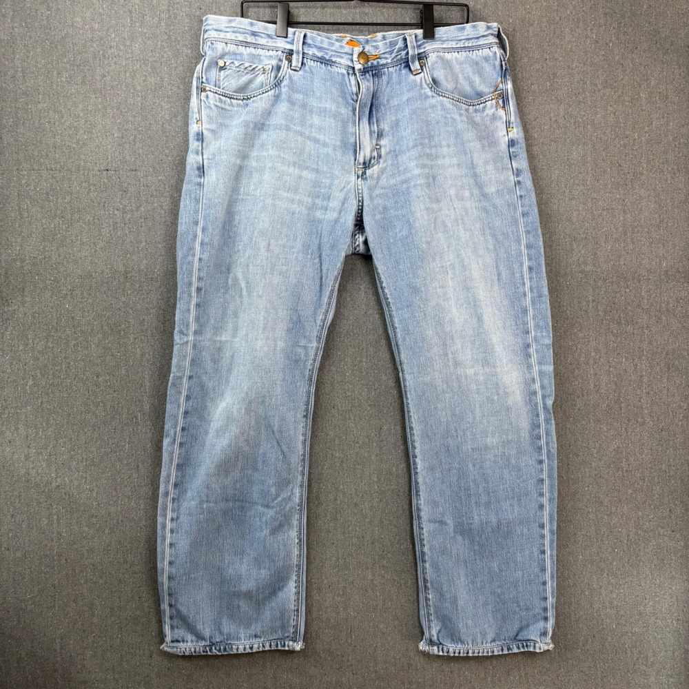 Tommy Bahama Jeans Mens 36x34 Light Blue Standard Fit Denim Pants Resort Casual